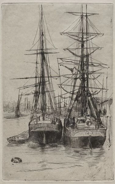 The Two Ships. Creator: James McNeill Whistler (American, 1834-1903)