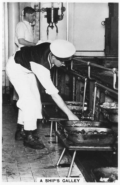 A ships galley, 1937