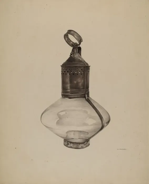 Framed Print : Ships Lantern, c. 1939. Creator: G. A. Spangenberg Framed Print : Ships Lantern, c. 1939. Creator: G. A. Spangenberg