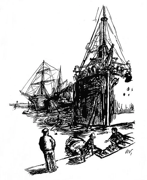Ships in port, 1939. Creator: Paul Ambroise Valery