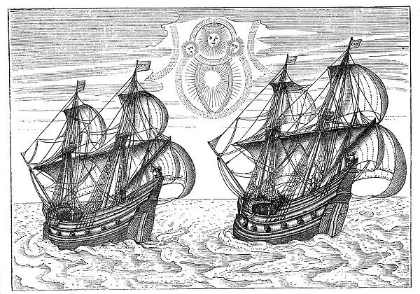 Ships of Willem Barents expedition to the Arctic, 1596