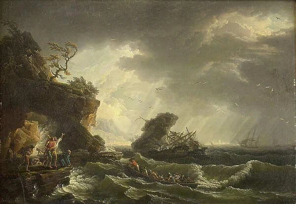 A Shipwreck, 1729-1789. Creator: Claude-Joseph Vernet