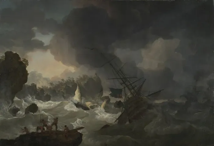 Framed Print : The Shipwreck, 1775. Creator: Hendrik Kobell Framed Print : The Shipwreck, 1775. Creator: Hendrik Kobell