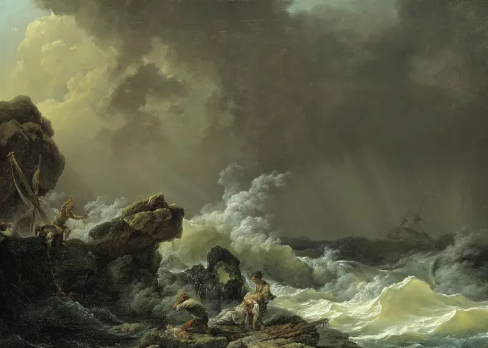 Framed Print : Shipwreck, before 1812. Creator: Philip James de Loutherbourg Framed Print : Shipwreck, before 1812. Creator: Philip James de Loutherbourg