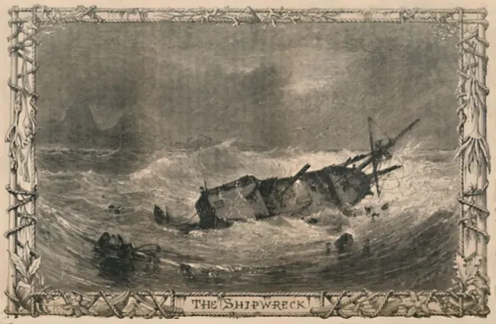 Framed Print : The Shipwreck, c1870 Framed Print : The Shipwreck, c1870