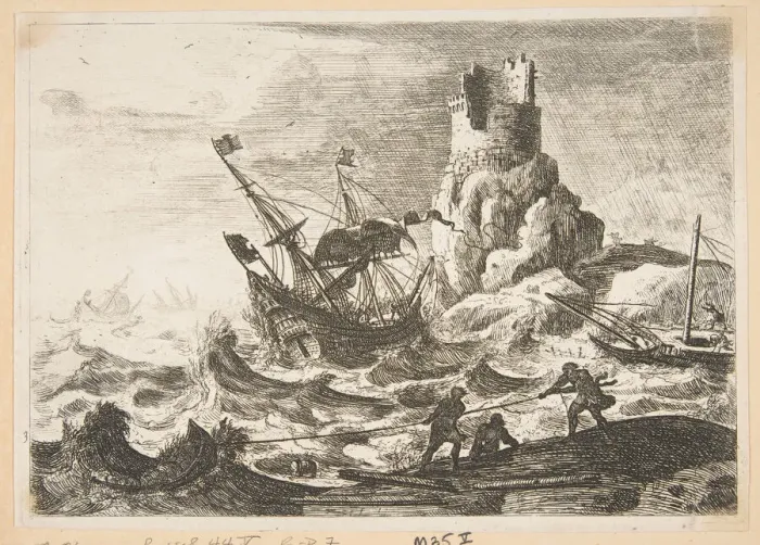 Framed Print : The Shipwreck, ca. 1638-41. Creator: Claude Lorrain Framed Print : The Shipwreck, ca. 1638-41. Creator: Claude Lorrain