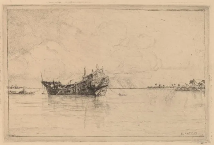 Framed Print : Shipwreck. Creator: N. Artsay Framed Print : Shipwreck. Creator: N. Artsay