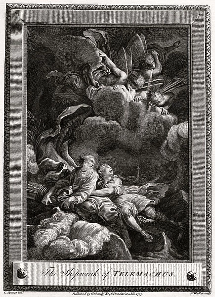 The Shipwreck of Telemachus, 1777. Artist: W Walker