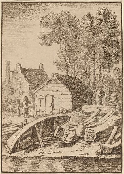 Shipyard, 1761, published 1765. Creator: Cornelis Ploos van Amstel