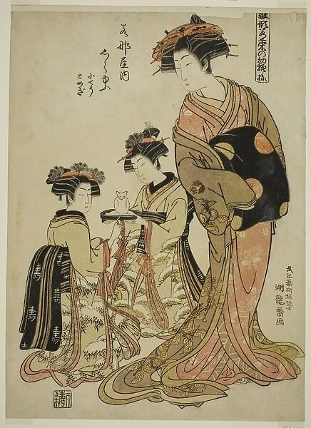 Shirayu of the Wakanaya, from the series 'Models for Fashion: New Designs as