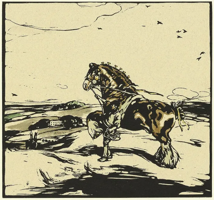 Framed Print : The Shire Horse, n.d. Creator: William Nicholson Framed Print : The Shire Horse, n.d. Creator: William Nicholson