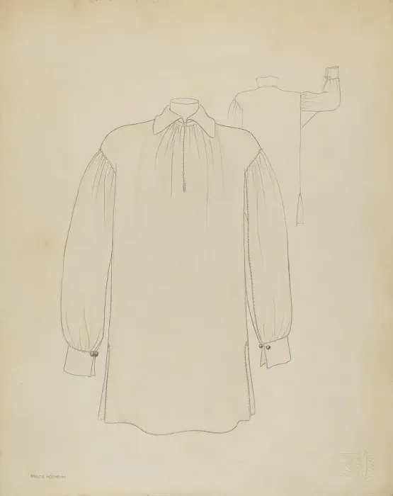 Framed Print : Shirt, c. 1936. Creator: Melita Hofmann Framed Print : Shirt, c. 1936. Creator: Melita Hofmann