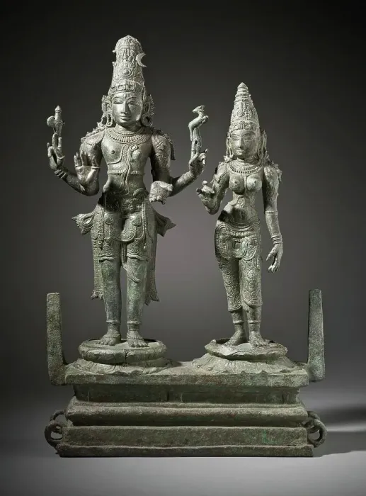 Framed Print : Shiva and Parvati, 13th century. Creator: Unknown Framed Print : Shiva and Parvati, 13th century. Creator: Unknown