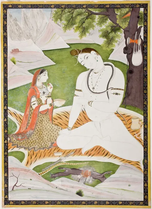 Framed Print : Shiva and Parvati (image 1 of 5), 19th century. Creator: Unknown Framed Print : Shiva and Parvati (image 1 of 5), 19th century. Creator: Unknown