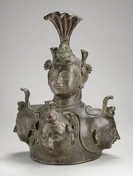 Shivalinga Cover with Five Faces, 16th century. Creator: Unknown