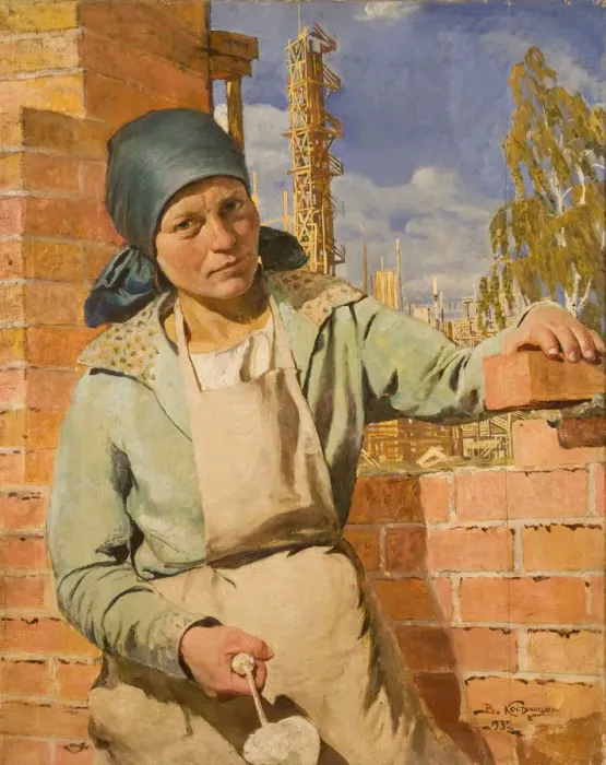Framed Print : Shock worker, 1932 Framed Print : Shock worker, 1932