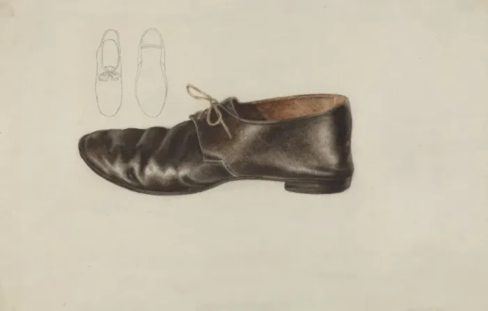 Framed Print : Shoe, 1935 / 1942. Creator: Lucille Chabot Framed Print : Shoe, 1935 / 1942. Creator: Lucille Chabot