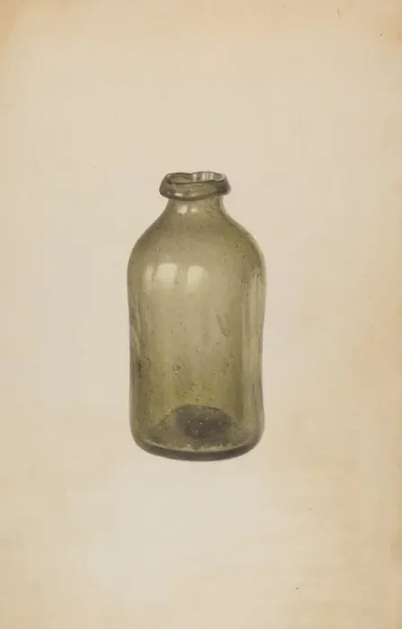 Framed Print : Shoe Blacking Bottle, c. 1939. Creator: Van Silvay Framed Print : Shoe Blacking Bottle, c. 1939. Creator: Van Silvay