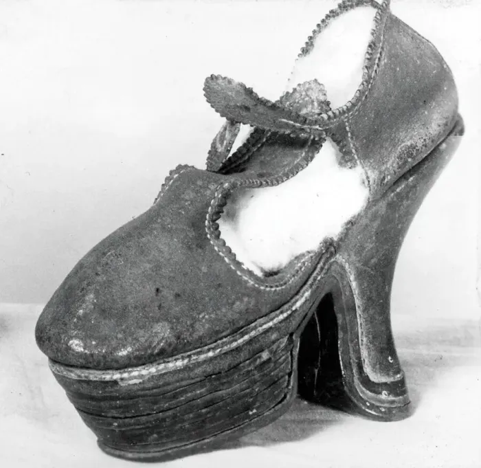 Framed Print : Shoe, France, 18th century. Creator: Unknown Framed Print : Shoe, France, 18th century. Creator: Unknown