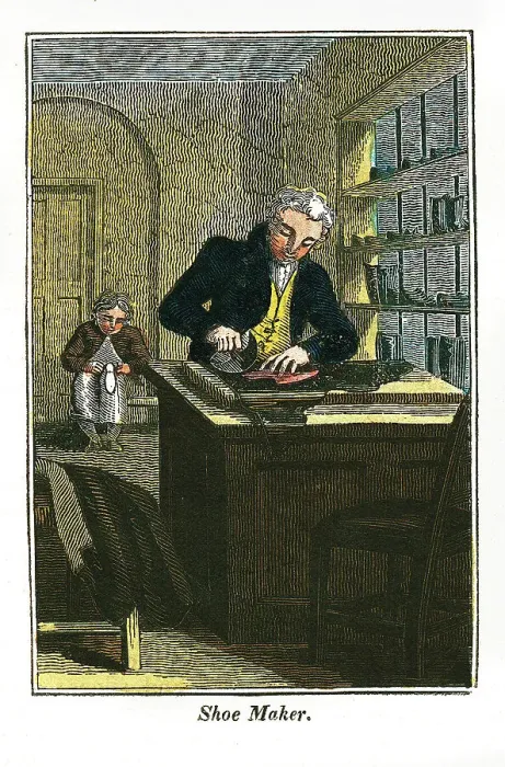 Framed Print : Shoe Maker, 1823 Framed Print : Shoe Maker, 1823