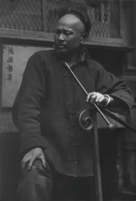 Framed Print : The shoe maker, Chinatown, San Francisco, between 1896 and 1906. Creator: Arnold Genthe Framed Print : The shoe maker, Chinatown, San Francisco, between 1896 and 1906. Creator: Arnold Genthe