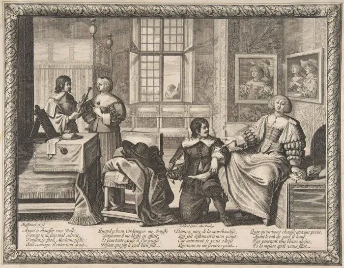 Framed Print : The Shoemaker, 1632-33. Creator: Abraham Bosse Framed Print : The Shoemaker, 1632-33. Creator: Abraham Bosse