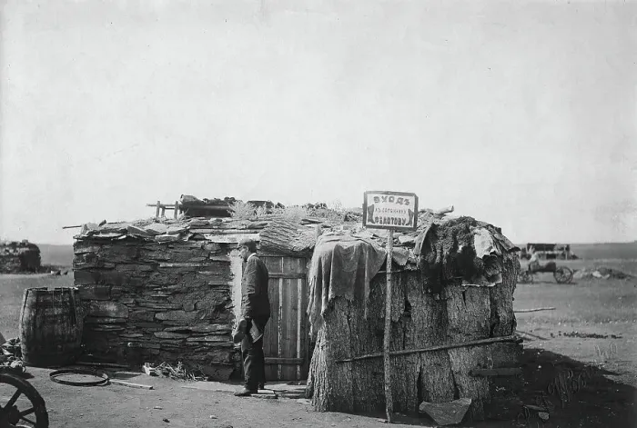 Framed Print : Shoemaker Fedotov's Balagan on Lake Shira, 1895. Creator: LI Vonago