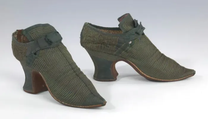 Framed Print : Shoes, British, 1700-1739. Creator: Unknown Framed Print : Shoes, British, 1700-1739. Creator: Unknown