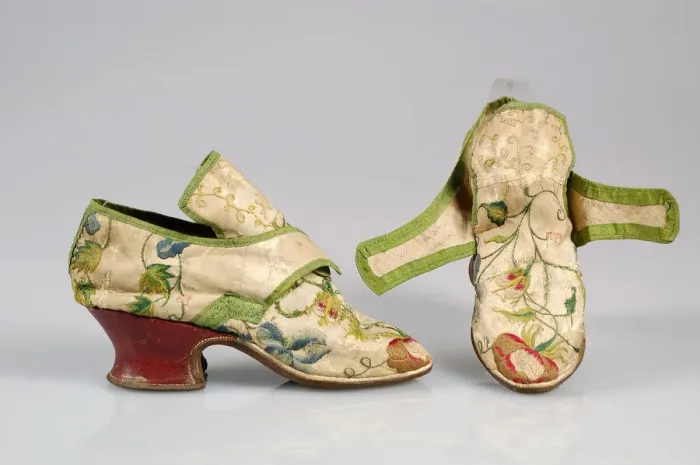 Framed Print : Shoes, British, 1740-59. Creator: Unknown Framed Print : Shoes, British, 1740-59. Creator: Unknown