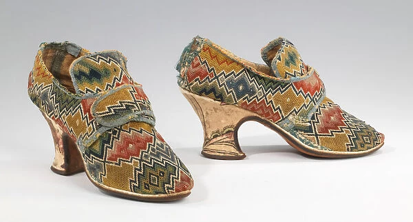 Shoes, British, 1750-69. Creator: Unknown