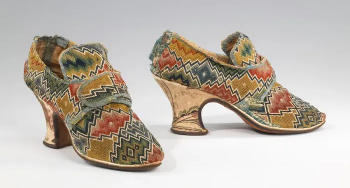 Framed Print : Shoes, British, 1750-69. Creator: Unknown Framed Print : Shoes, British, 1750-69. Creator: Unknown