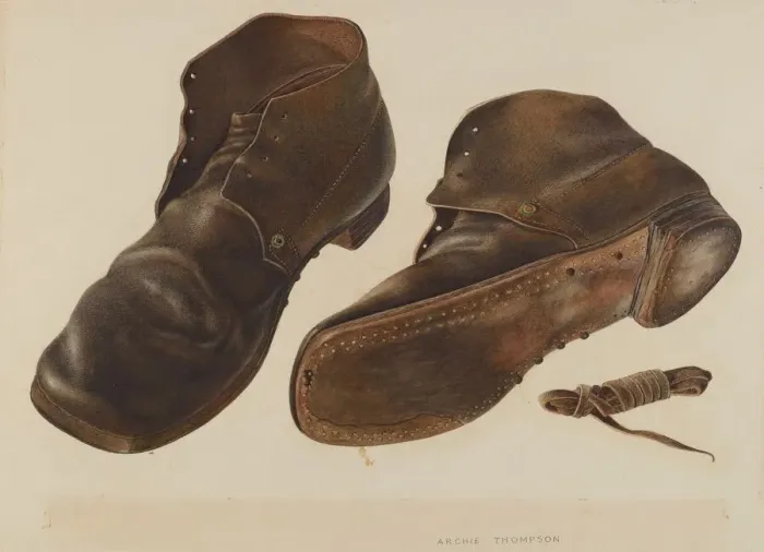 Framed Print : Shoes, c. 1940. Creators: Archie Thompson, Albert Rudin Framed Print : Shoes, c. 1940. Creators: Archie Thompson, Albert Rudin