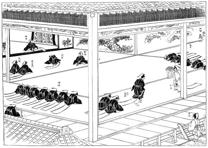 Framed Print : The Shogun receiving investiture from an imperial envoy, Japan, 1904 Framed Print : The Shogun receiving investiture from an imperial envoy, Japan, 1904