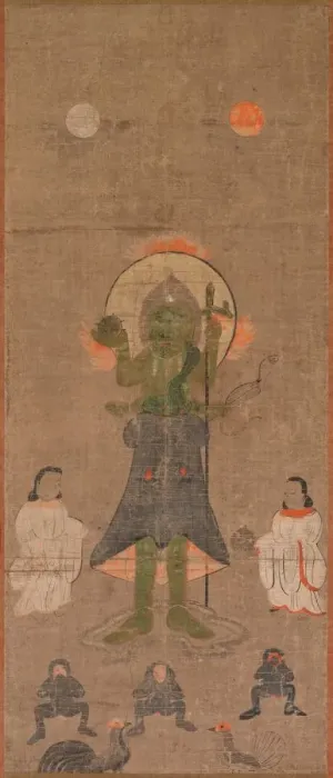 Framed Print : Shomen Kongo: The Blue-Faced Kongo, 17th century. Creator: Unknown Framed Print : Shomen Kongo: The Blue-Faced Kongo, 17th century. Creator: Unknown