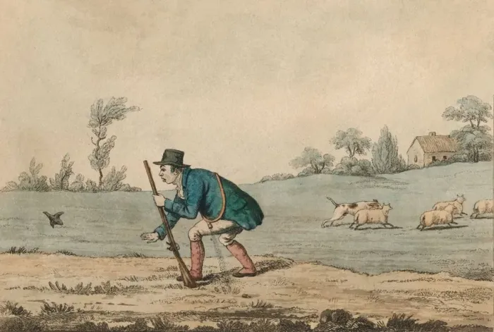 Framed Print : Shooting scene, 1813. Creator: Unknown Framed Print : Shooting scene, 1813. Creator: Unknown