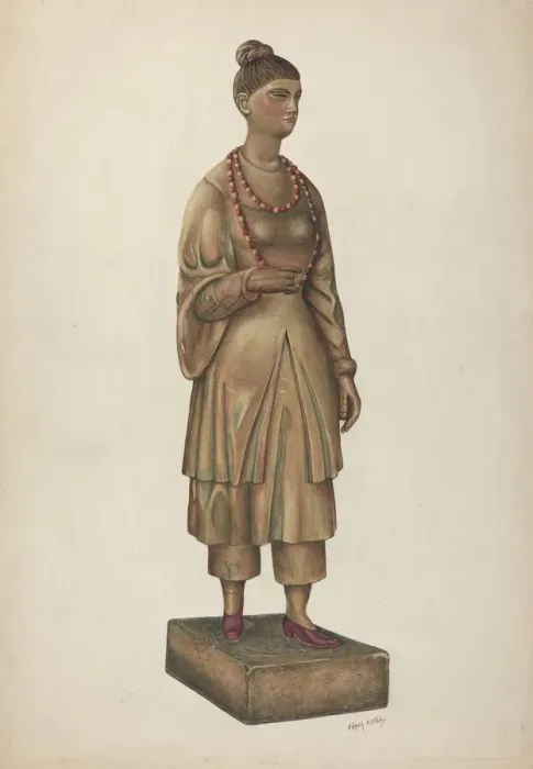Framed Print : Shop Figure, c. 1937. Creator: Frank Gray Framed Print : Shop Figure, c. 1937. Creator: Frank Gray