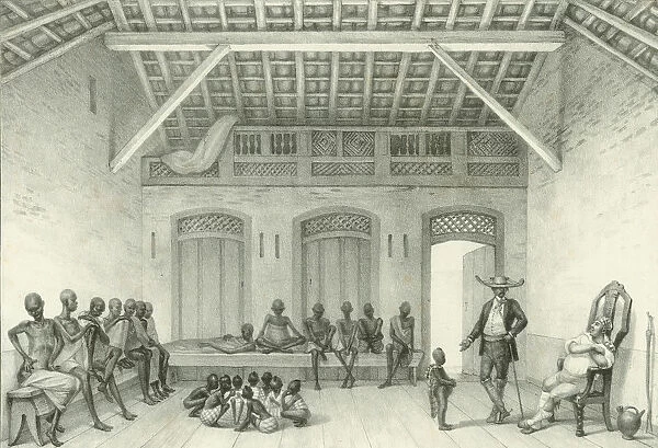 Shop for selling slaves, 1835. Creator: Debret, Jean-Baptiste (1768-1848)
