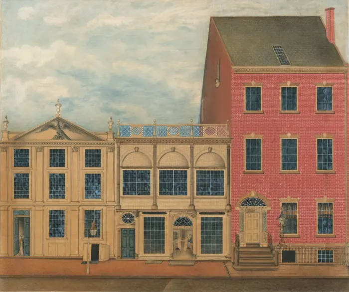 Framed Print : The Shop and Warehouse of Duncan Phyfe, 168-172 Fulton Street, New York City, ca. 1816 Framed Print : The Shop and Warehouse of Duncan Phyfe, 168-172 Fulton Street, New York City, ca. 1816