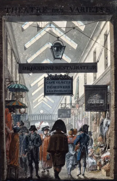 Framed Print : The Shopping Arcade des Panoramas in Paris, 1807. Artist: Philibert Louis Debucourt Framed Print : The Shopping Arcade des Panoramas in Paris, 1807. Artist: Philibert Louis Debucourt