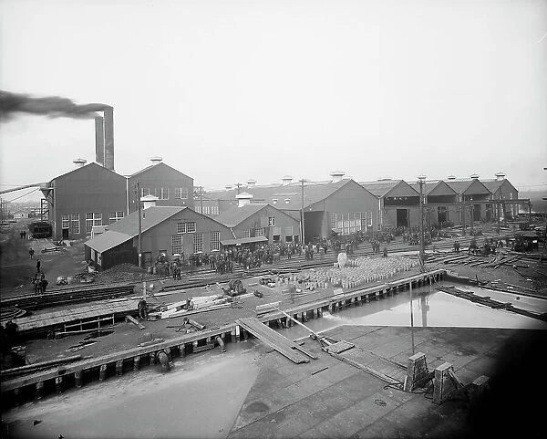 Some of the shops, Great Lakes Engineering Works, Ecorse, Mich. (1906?). Creator: Unknown