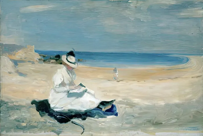 Framed Print : The Shore at Dornoch, 1896. Creator: Edith Hacon Framed Print : The Shore at Dornoch, 1896. Creator: Edith Hacon