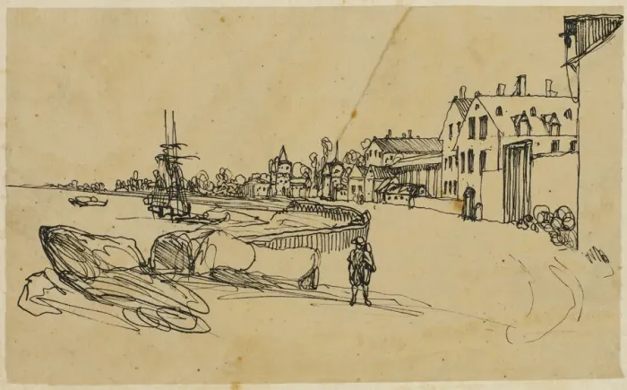Framed Print : The Shore, n. d. Creator: Rodolphe Bresdin Framed Print : The Shore, n. d. Creator: Rodolphe Bresdin