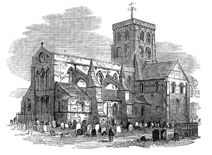 Framed Print : Shoreham Church, Sussex, 1872. Creator: Unknown Framed Print : Shoreham Church, Sussex, 1872. Creator: Unknown