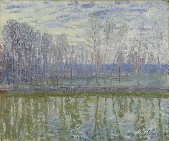 Framed Print : On the Shores of Loing, 1896 Framed Print : On the Shores of Loing, 1896