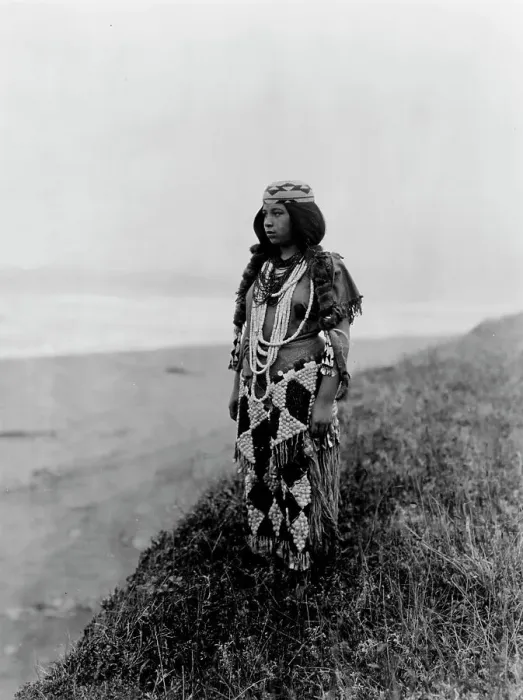 Framed Print : On the shores of the Pacific-Tolowa, c1923. Creator: Edward Sheriff Curtis Framed Print : On the shores of the Pacific-Tolowa, c1923. Creator: Edward Sheriff Curtis