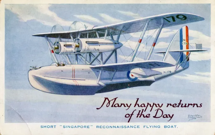 Framed Print : Short Singapore Reconaissance Flying Boat, 1930s. Creator: Unknown Framed Print : Short Singapore Reconaissance Flying Boat, 1930s. Creator: Unknown