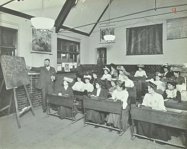 Shorthand class for women, Choumert Road Evening Institute, London, 1907
