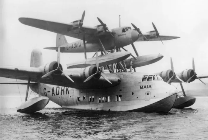 Framed Print : Shorts seaplane, Dundee to South Africa, 6 October 1938 Framed Print : Shorts seaplane, Dundee to South Africa, 6 October 1938