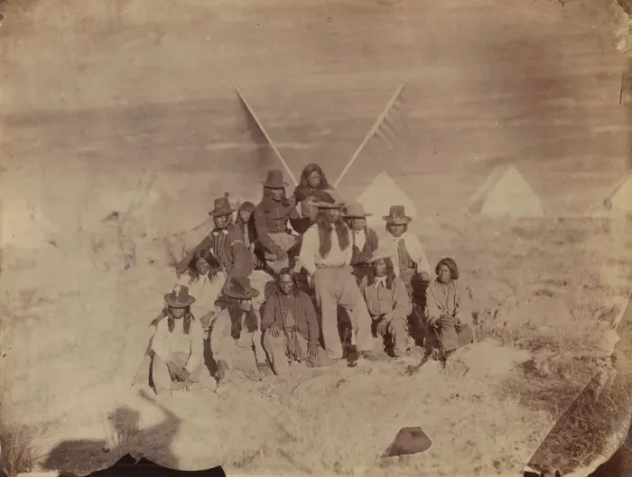 Framed Print : Shoshone, 1867-72. Creator: Tim O Sullivan Framed Print : Shoshone, 1867-72. Creator: Tim O Sullivan