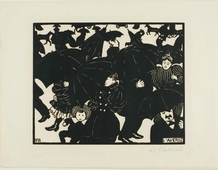 Framed Print : The Shower, 1894. Creator: Félix Vallotton Framed Print : The Shower, 1894. Creator: Félix Vallotton
